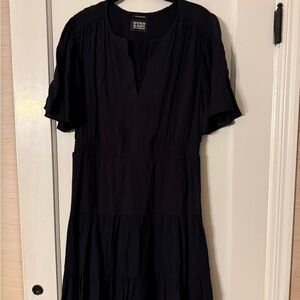 Scotch & Soda Black Midi Dress